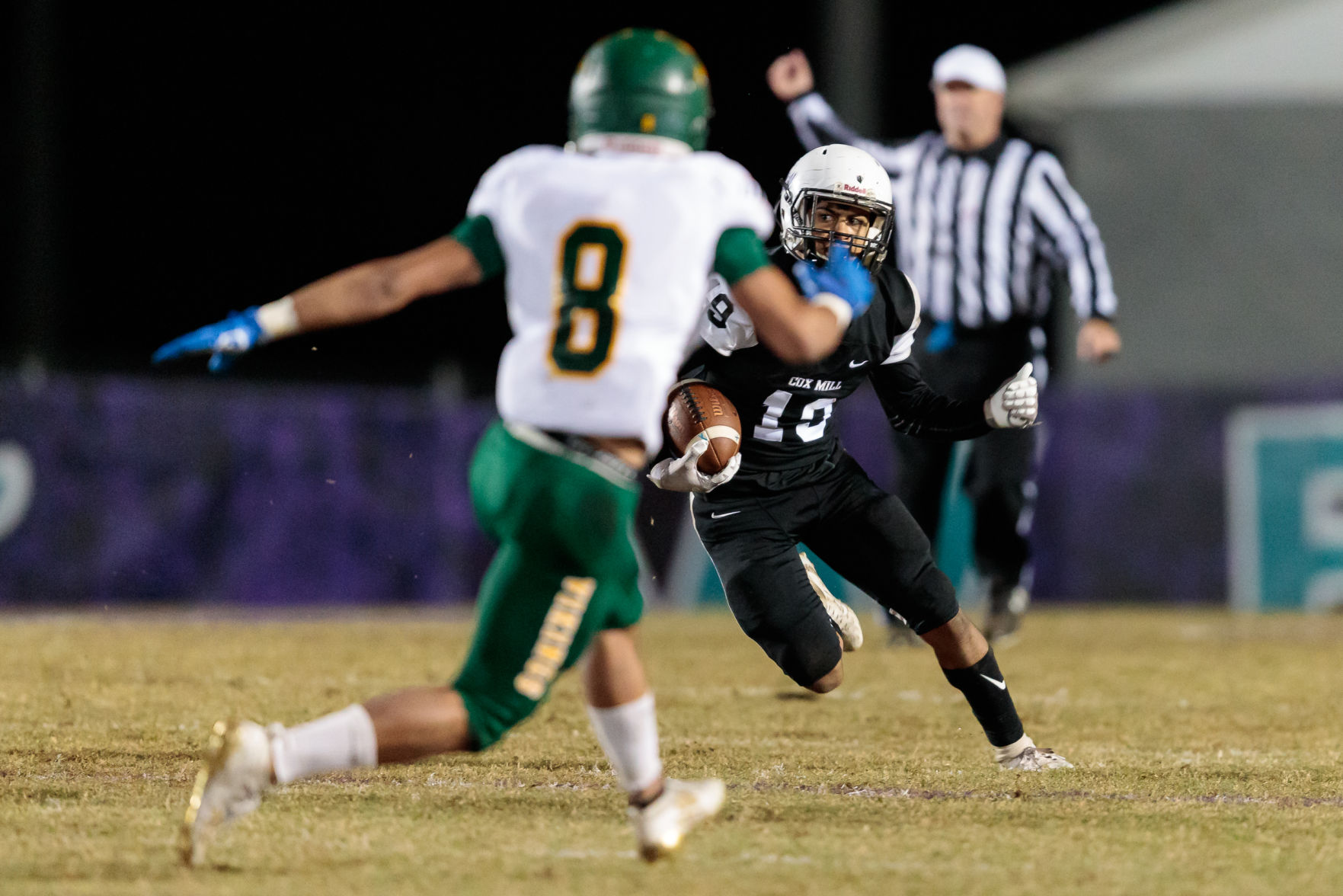 Cox Mill defeats Central Cabarrus 31-6 on Senior Night.